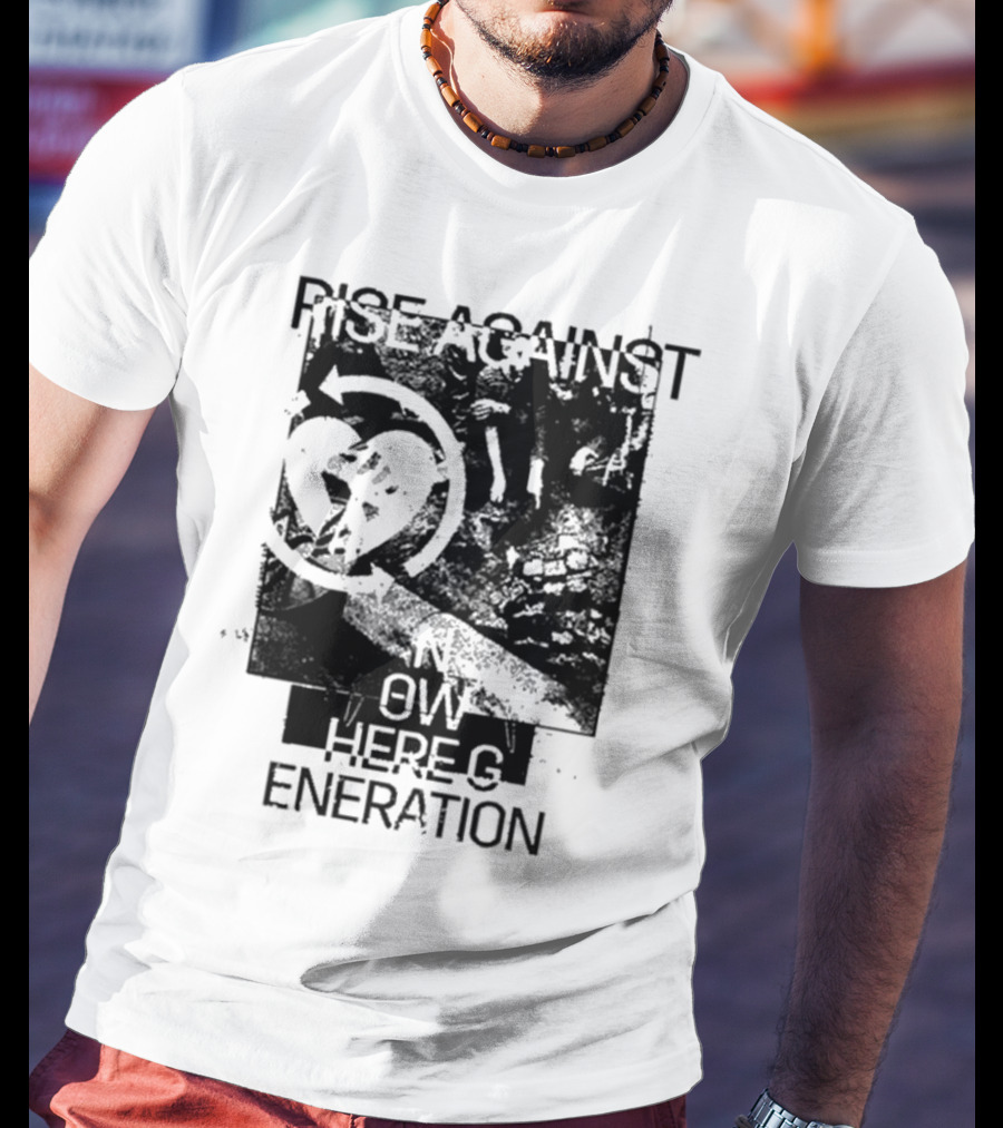 Rise Against Nowhere Generation Street Kids Stop Skeleton T-Shirt