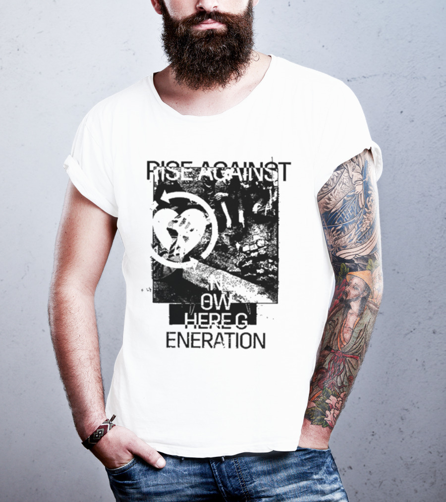 Rise Against Nowhere Generation Street Kids Stop Skeleton T-Shirt