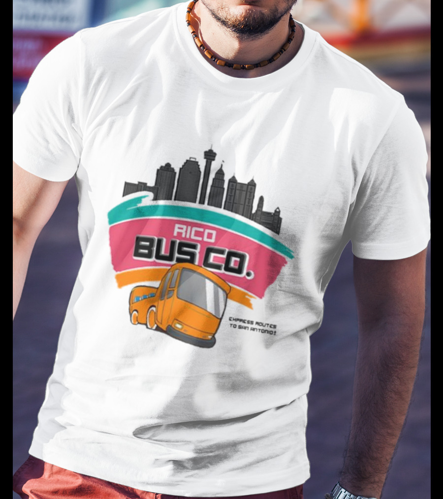 Rico Bus Co. Cypress Routes To San Antonio Skyline Bus Journey T-Shirt