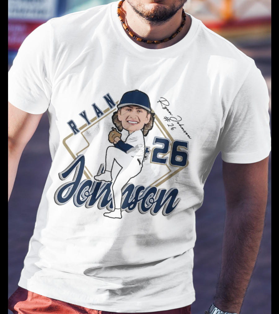 RYAN 26 Baseball Player Illustration 2025 T-Shirt