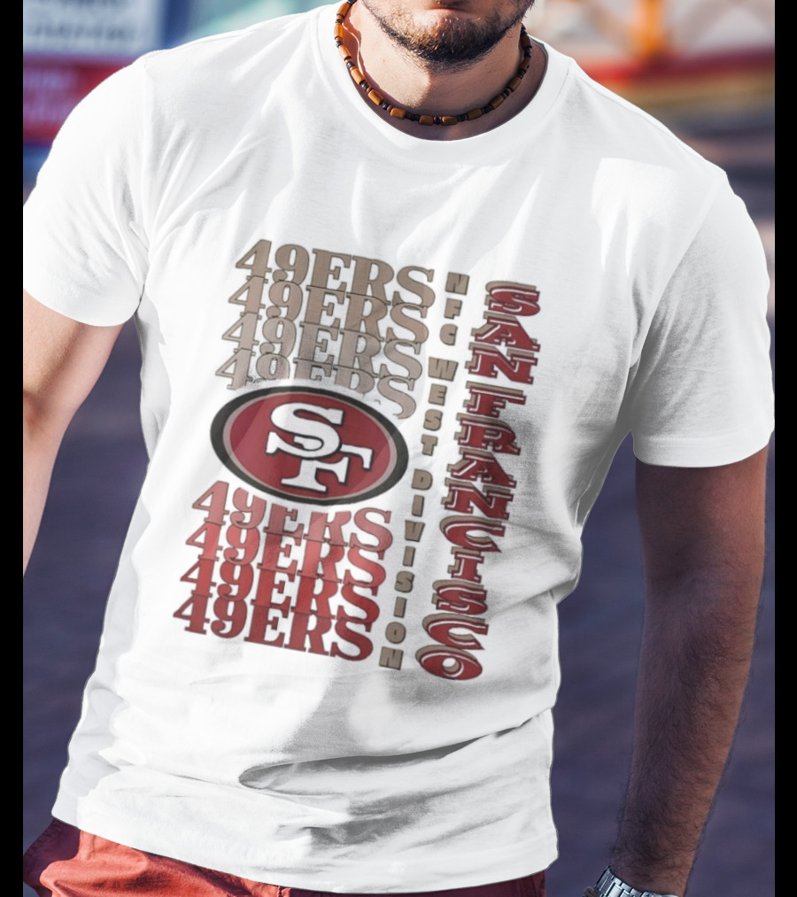 San Francisco 49ers NFC West Division 49ers SF Logo T-Shirt