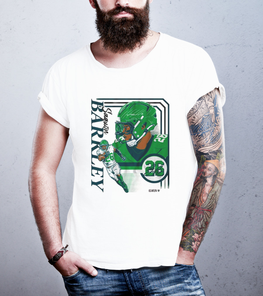 Barkley 26 NFL Philadelphia Eagles Signature Collage T-Shirt