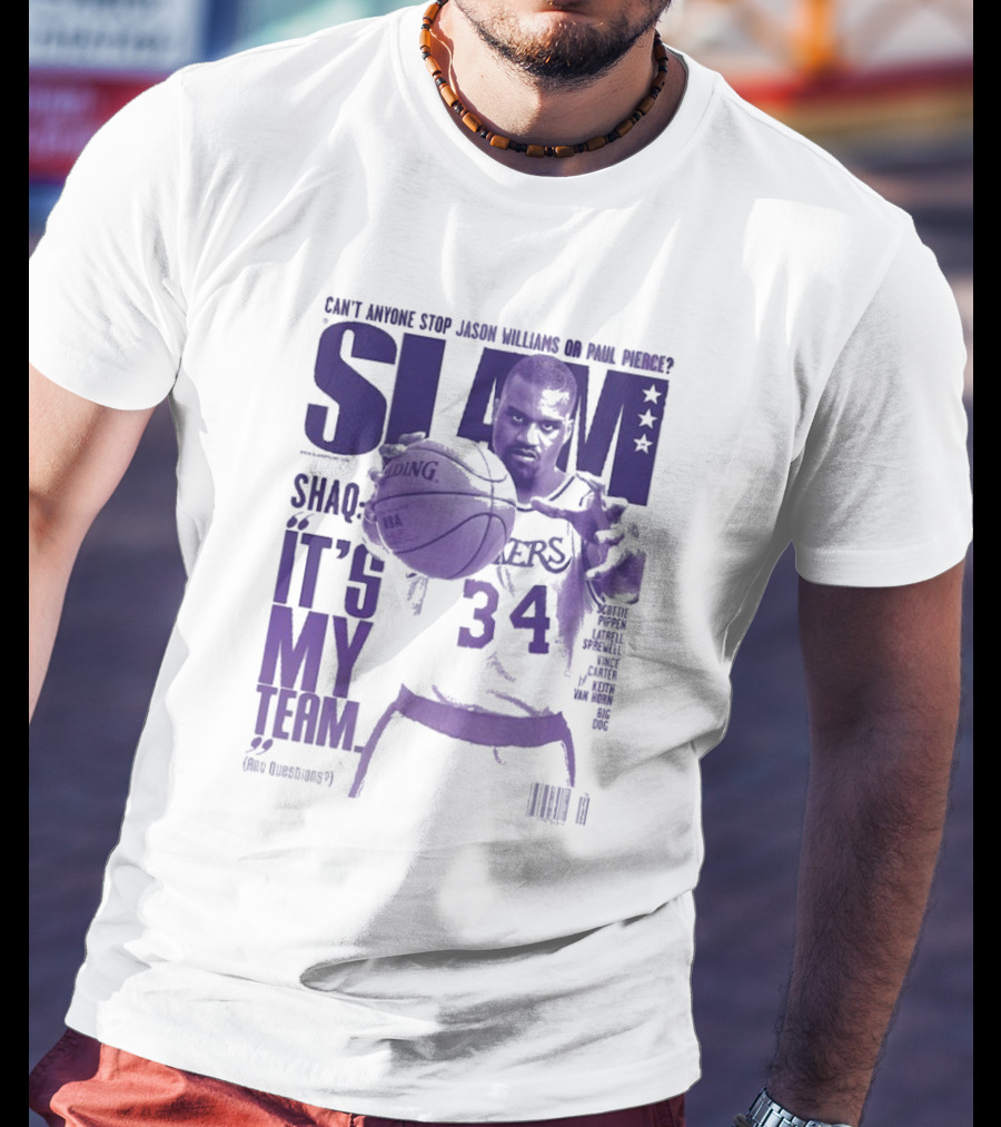 SLAM Shaquille O’Neal Lakers It's My Team 34 T-Shirt