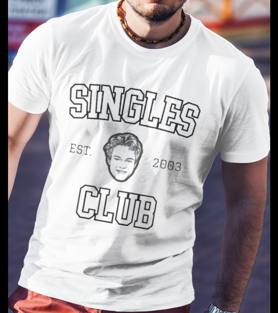 Singles Club EST 2003 Smiling Face Icon T-Shirt