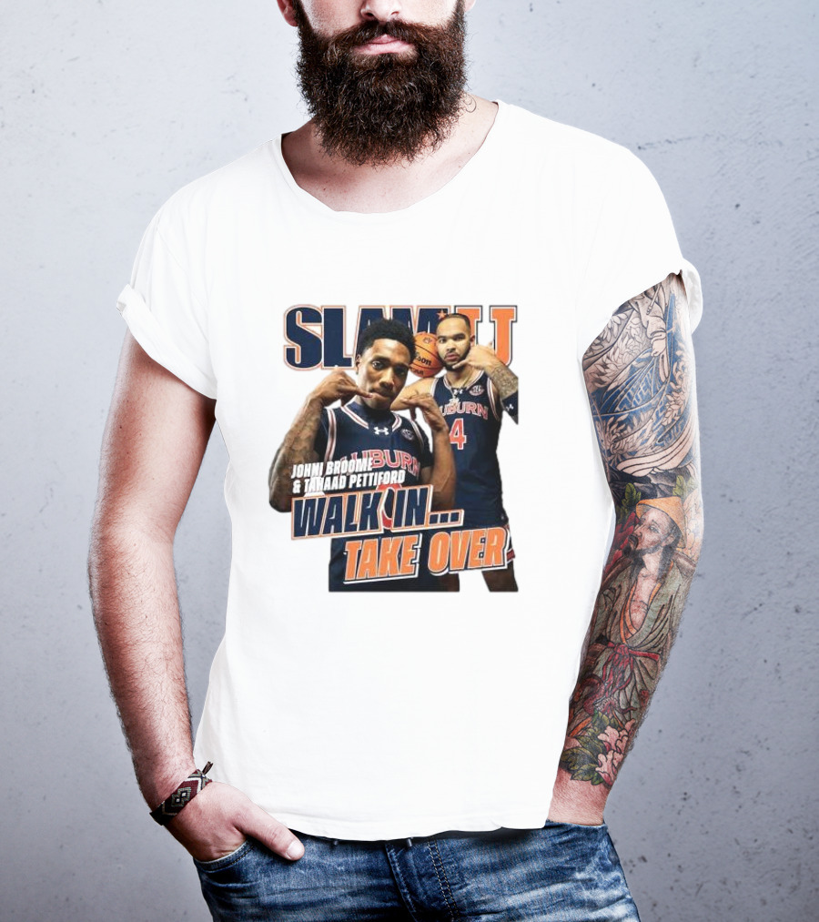 SLAM Auburn Tigers Johni Broome Tahaad Pettiford Walk In Take Over T-Shirt