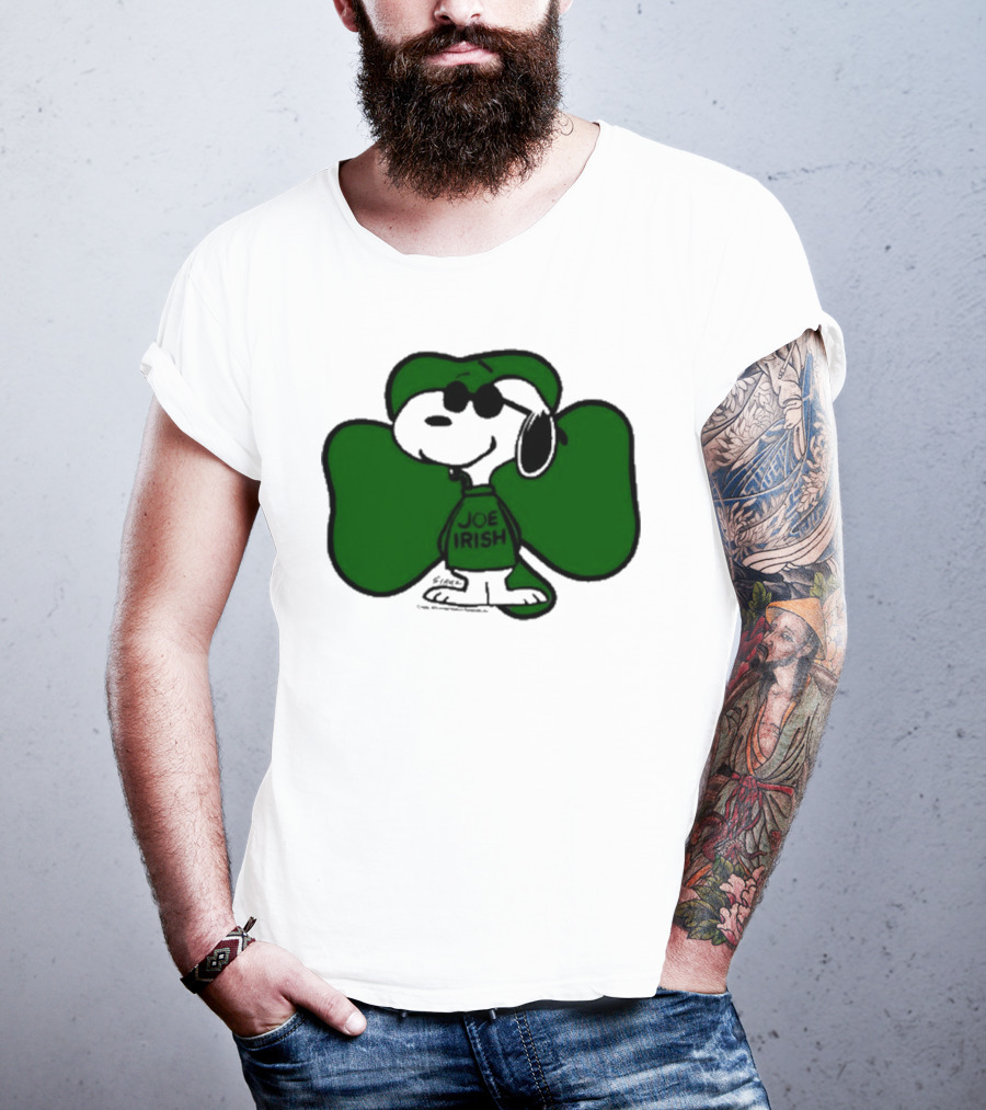 Snoopy Joe Irish Shamrock 1980s Vintage Style T-Shirt
