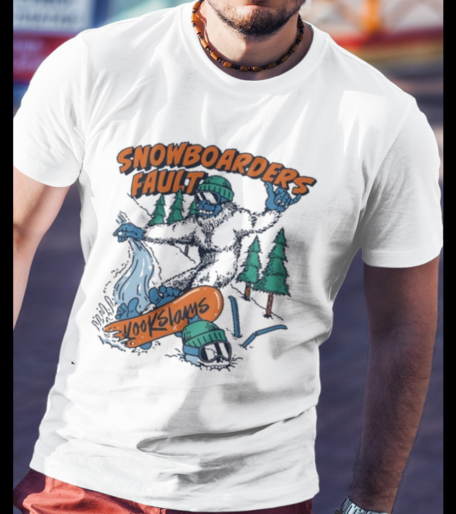Kookslams Snowboarders Fault Monster Winter Sports Fun T-Shirt
