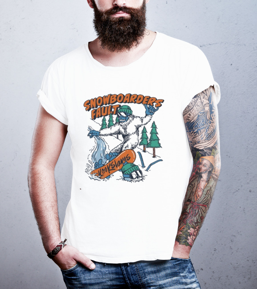 Kookslams Snowboarders Fault Monster Winter Sports Fun T-Shirt