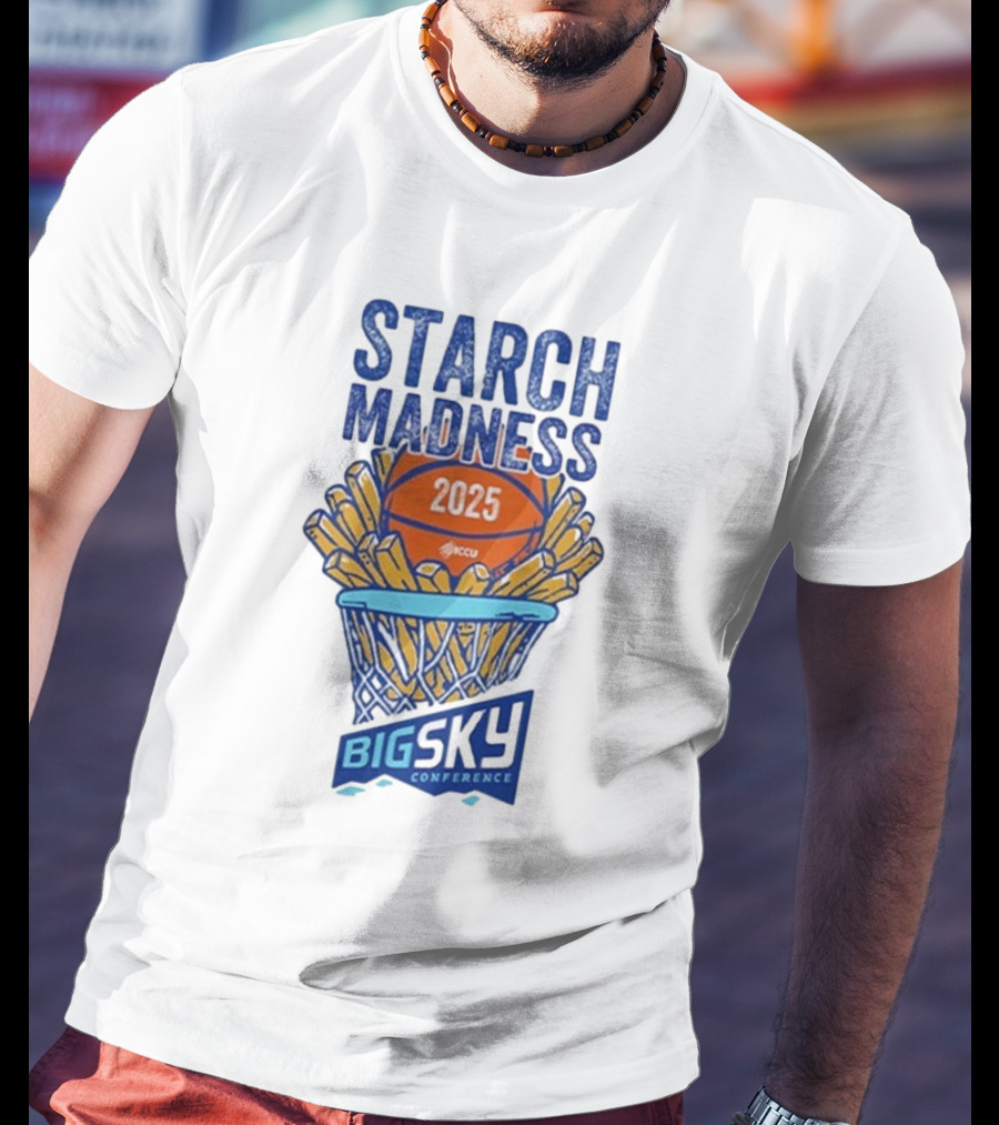 Big Sky Conference Starch Madness 2025 Basketball Theme T-Shirt