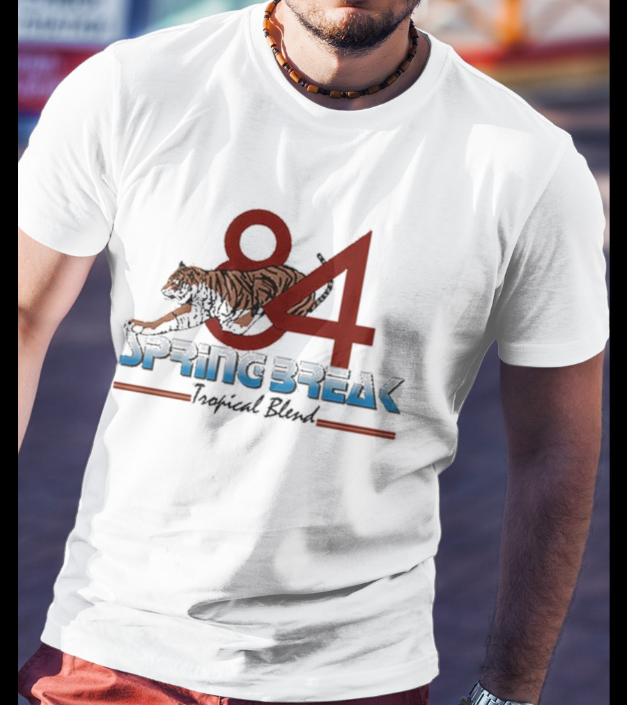 Step Brothers Dale Doback 84 Spring Break Tiger T-Shirt