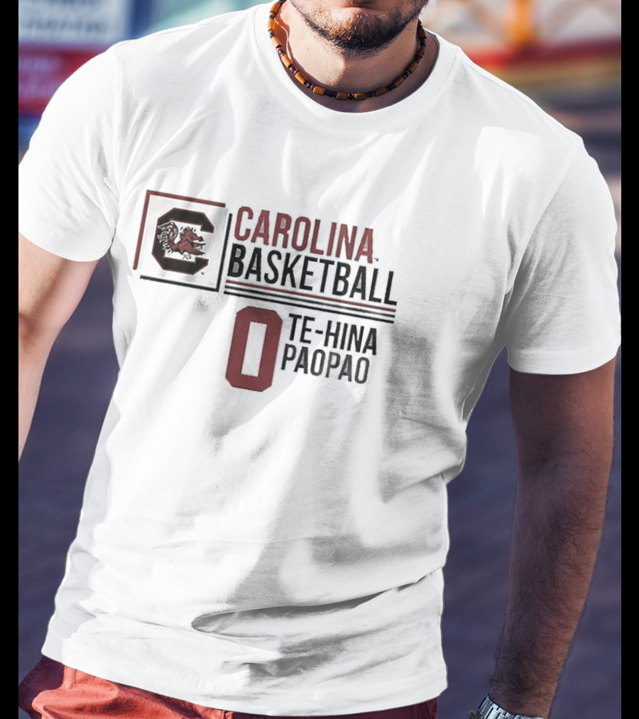 South Carolina Basketball Te-Hina Paopao 0 Gamecocks T-Shirt