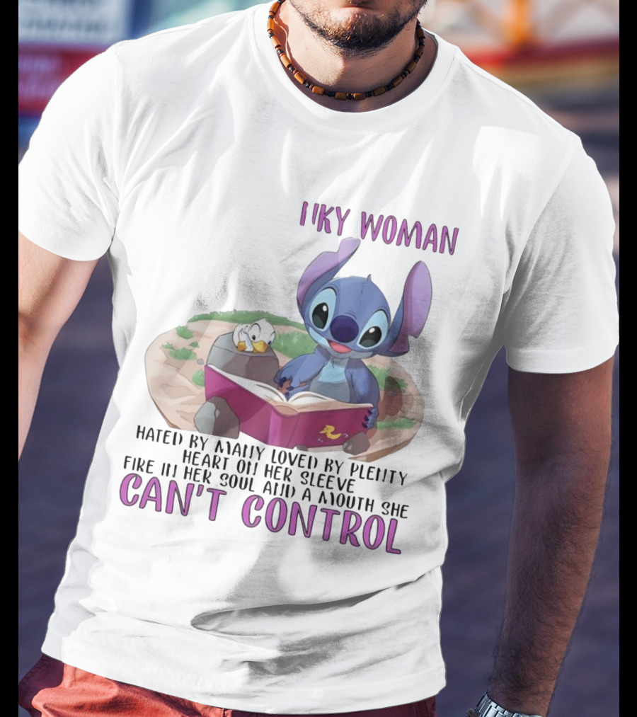 Cranky Woman Stitch Can't Control Hated By Many Loved By Plenty T-Shirt