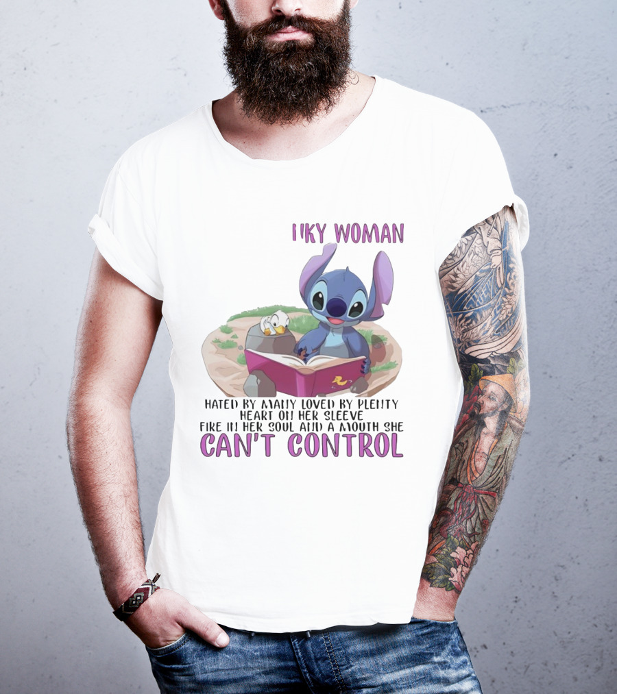 Cranky Woman Stitch Can't Control Hated By Many Loved By Plenty T-Shirt