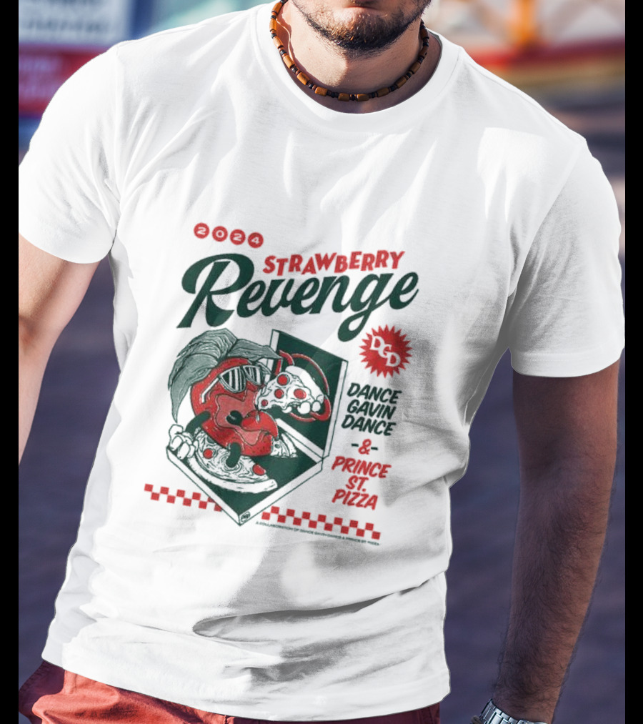 Strawberry Revenge Dance Gavin Dance Pizza Parody Pizza T-Shirt