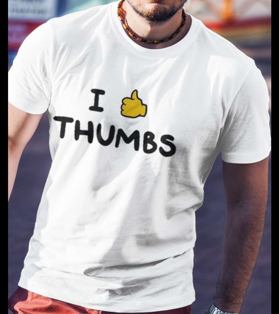 Swordscomic I Thumbs Thumbs Yellow Hand Gesture T-Shirt