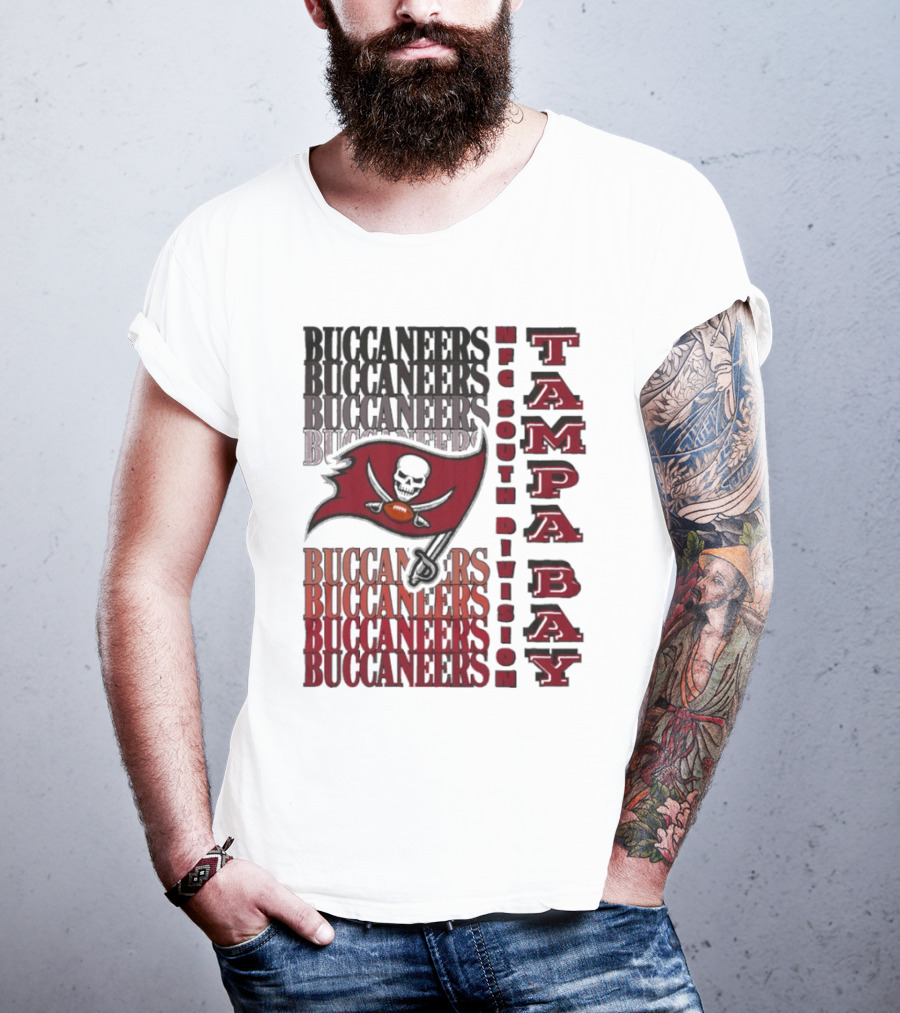 Buccaneers NFC South Division Tampa Bay Football Fan Gear T-Shirt