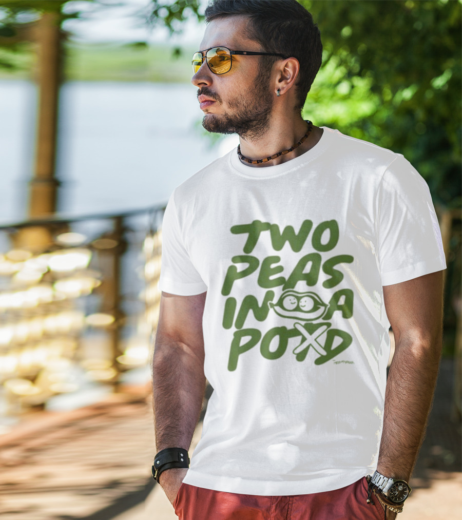 Two Peas In A Pod Tanner Smith Playful Pea Doodle T-Shirt