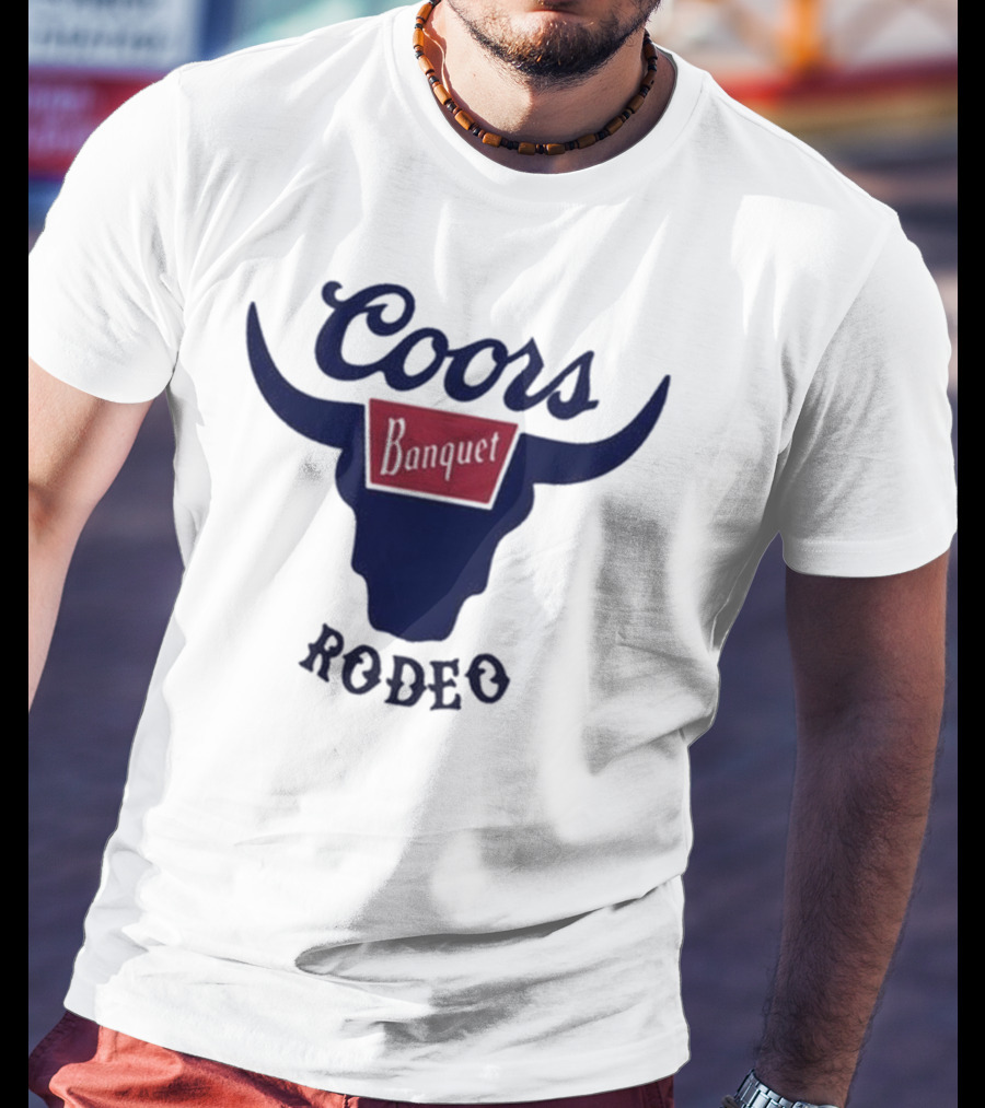 Coors Banquet Rodeo Tara Fabulousbutevil Bull Horns T-Shirt