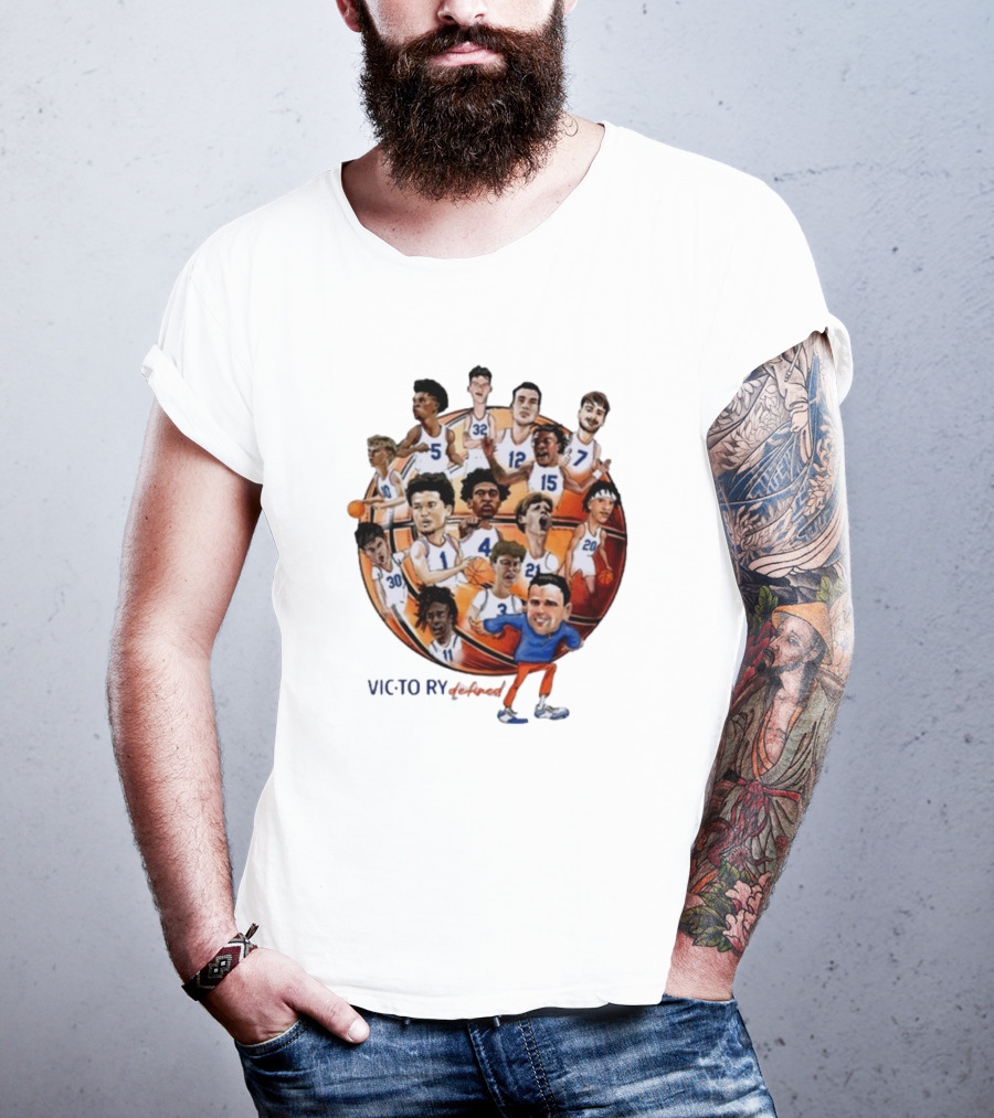 Victorious Gatorsmbk Florida Basketball Caricature Players Team Number 1 T-Shirt