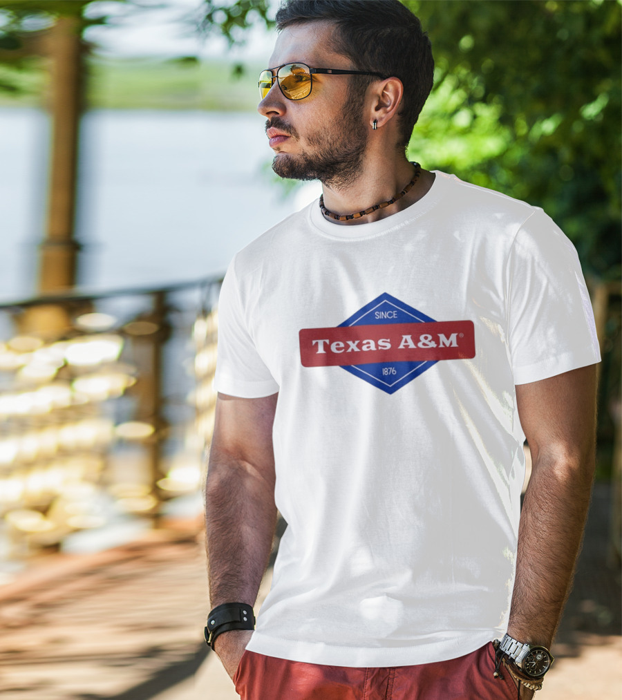 Texas A&M Since 1876 Diamond Logo T-Shirt