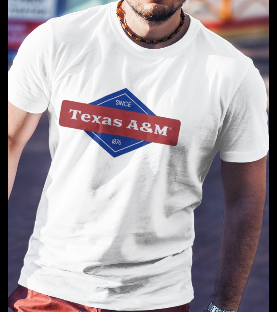 Texas A&M Since 1876 Diamond Logo T-Shirt