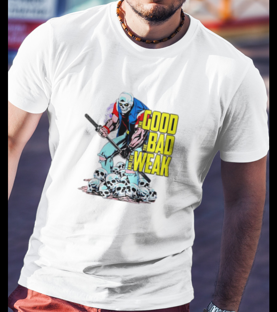 The Good The Bad And The Weak Skeleton Warrior With Skulls T-Shirt