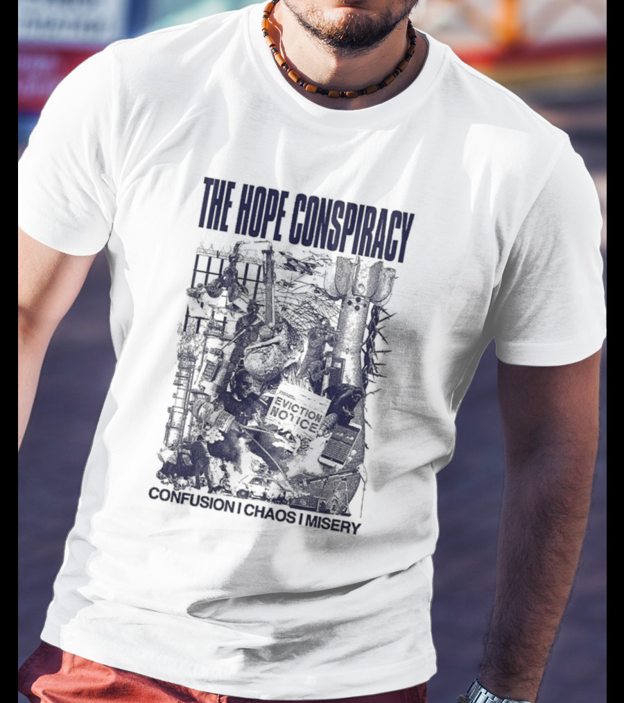The Hope Conspiracy Branca CCM Natural Vintage-Style Imagery T-Shirt