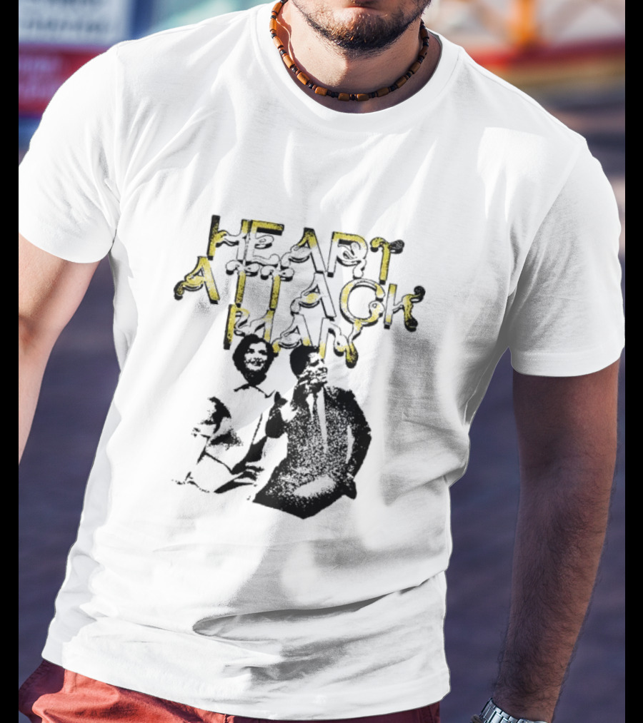 The Kennedys Heart Attack Man Sketched Character And Text T-Shirt