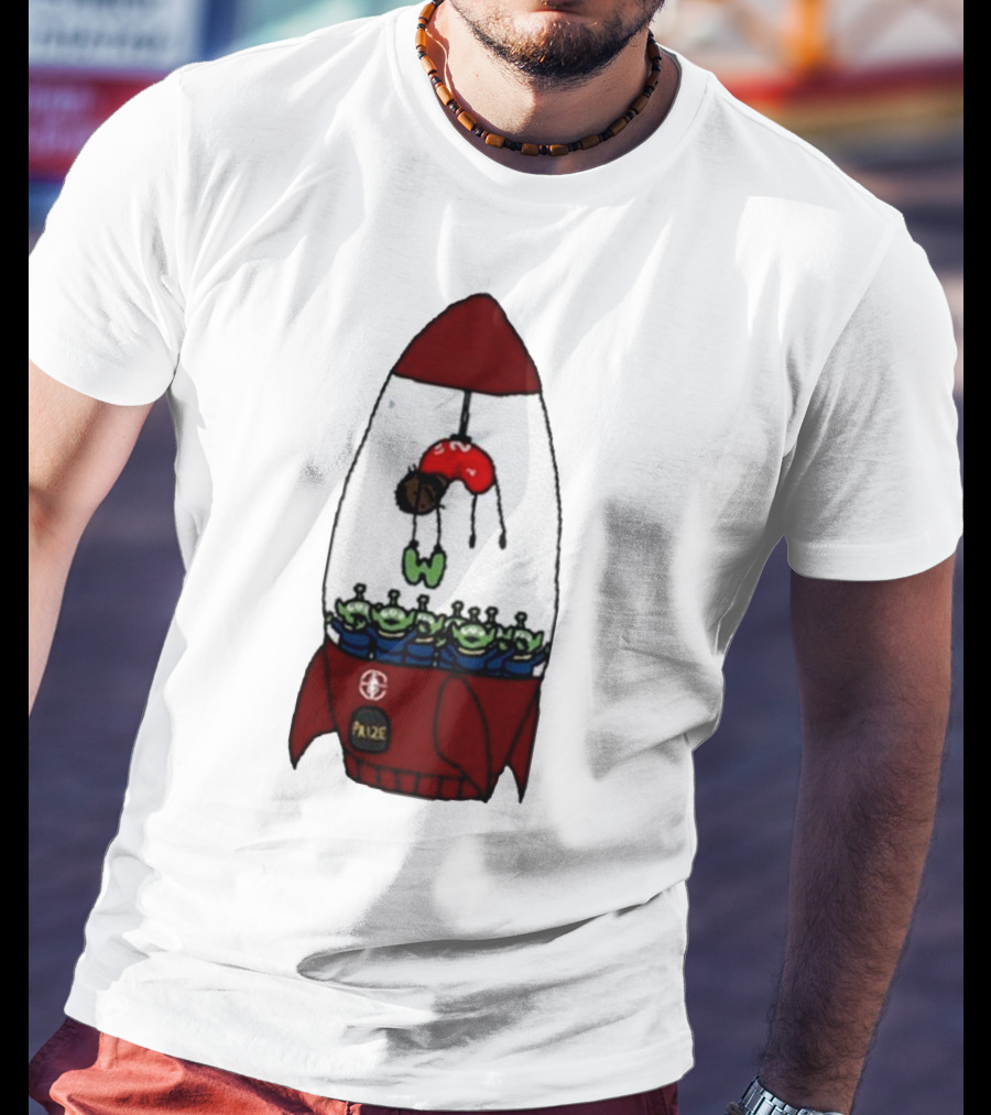 Kawhi Leonard Claw Dunk Rocket And Aliens Clippers T-Shirt