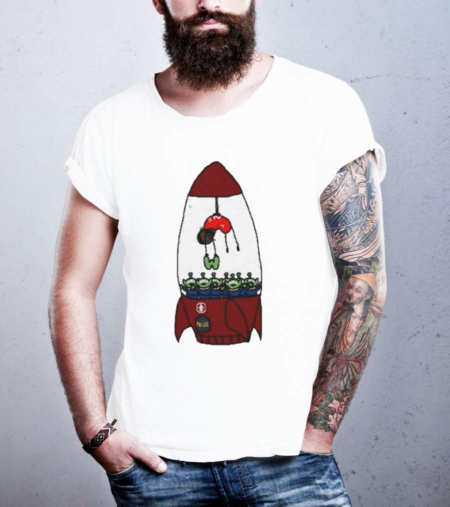 Kawhi Leonard Claw Dunk Rocket And Aliens Clippers T-Shirt