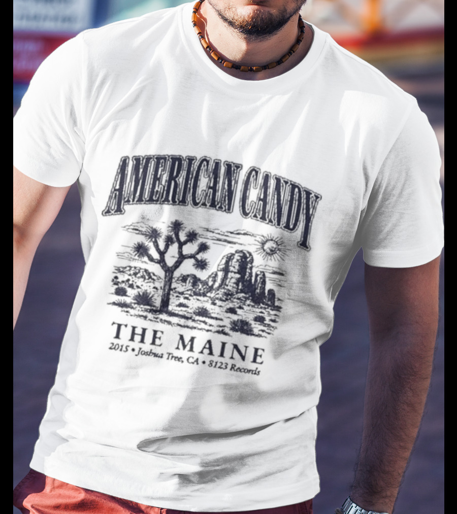 American Candy The Maine 2015 Joshua Thee CA 8123 Records T-Shirt