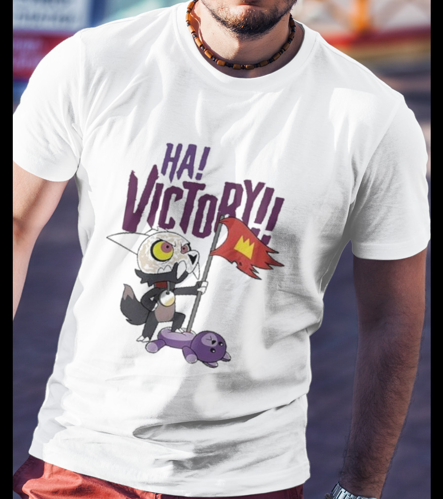 The Owl House Ha Victory King Character And Plush Toy Scene T-Shirt