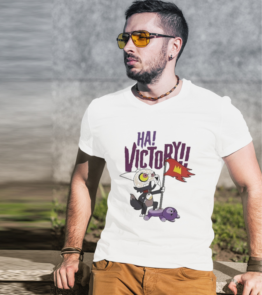 The Owl House Ha Victory King Character And Plush Toy Scene T-Shirt