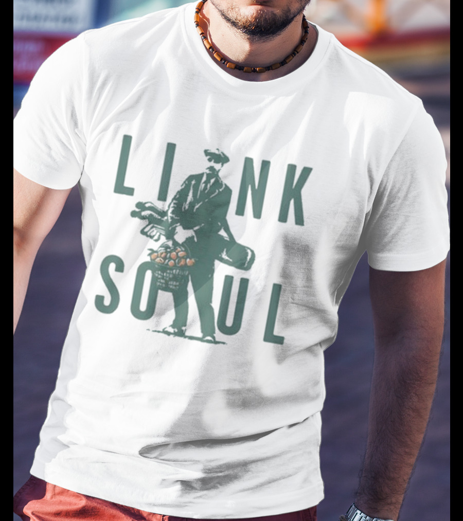 Link Soul Practice Makes Peaches Golfer With Golf Clubs And Peaches T-Shirt