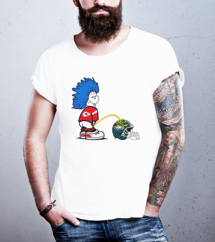 Thing One Kansas City Chiefs Piss On Philadelphia Eagles 2025 T-Shirt
