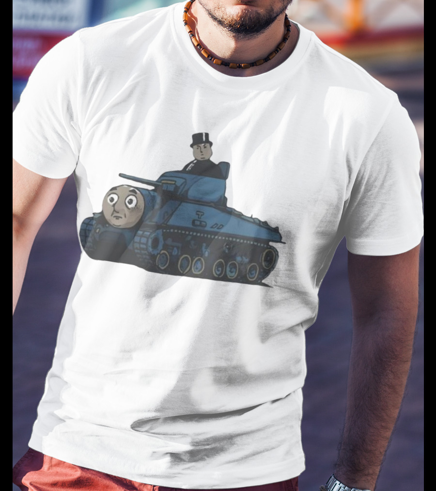 Thomas The Tank Engine And Sir Topham Hatt Tank Fusion Funny T-Shirt