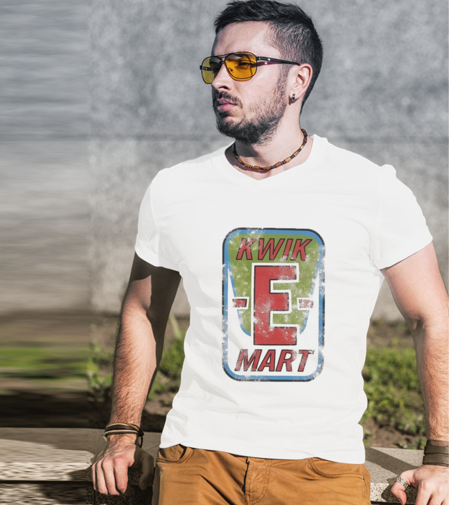 The Simpsons Kwik-E Mart Vintage Distressed Style T-Shirt