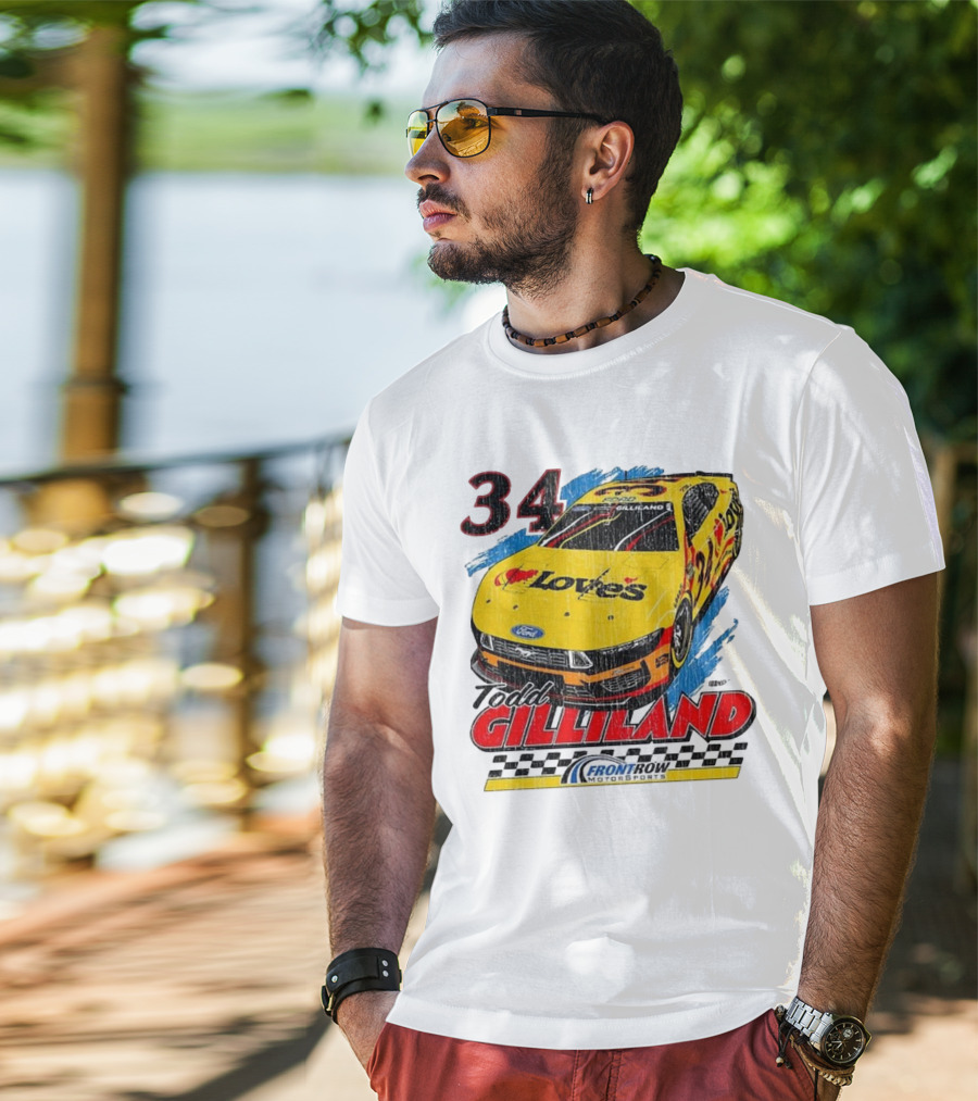 Todd Gilliland 34 Love's Front Row Motorsports Car T-Shirt