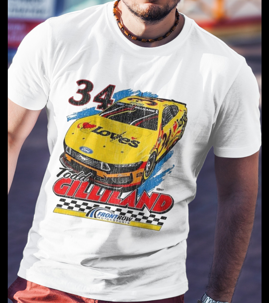 Todd Gilliland 34 Love's Front Row Motorsports Car T-Shirt