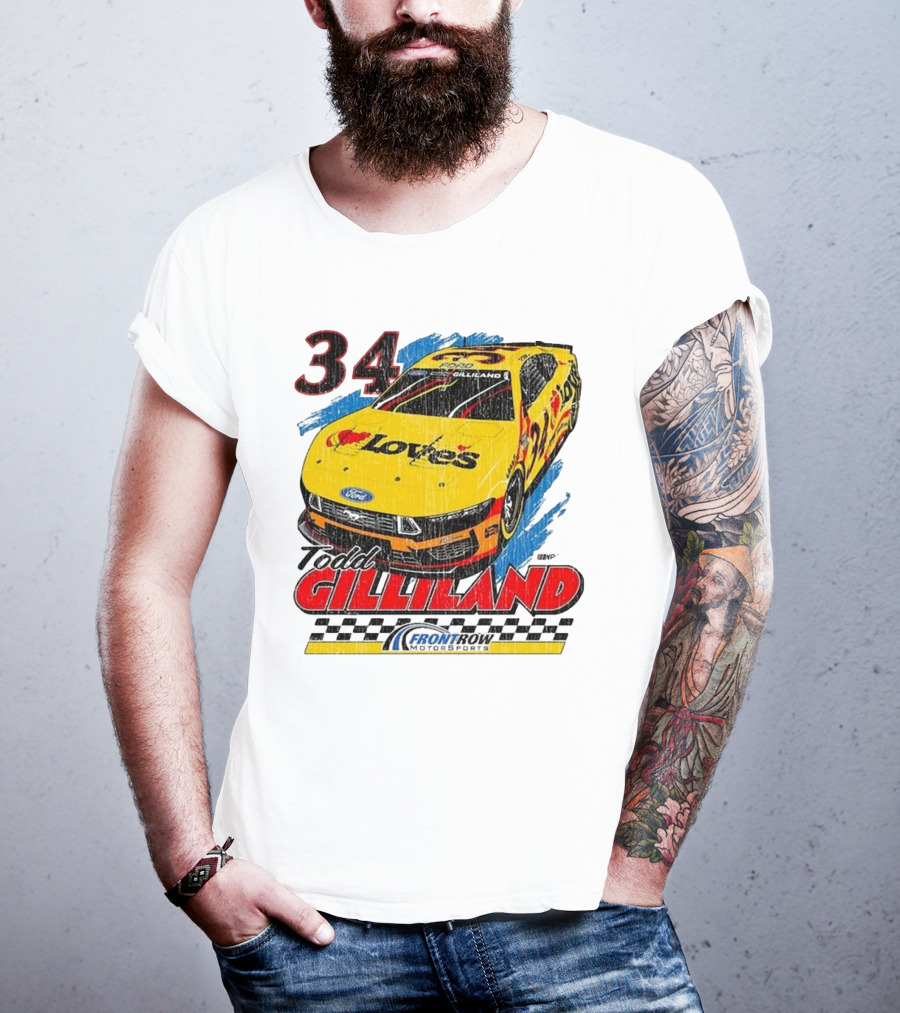 Todd Gilliland 34 Love's Front Row Motorsports Car T-Shirt