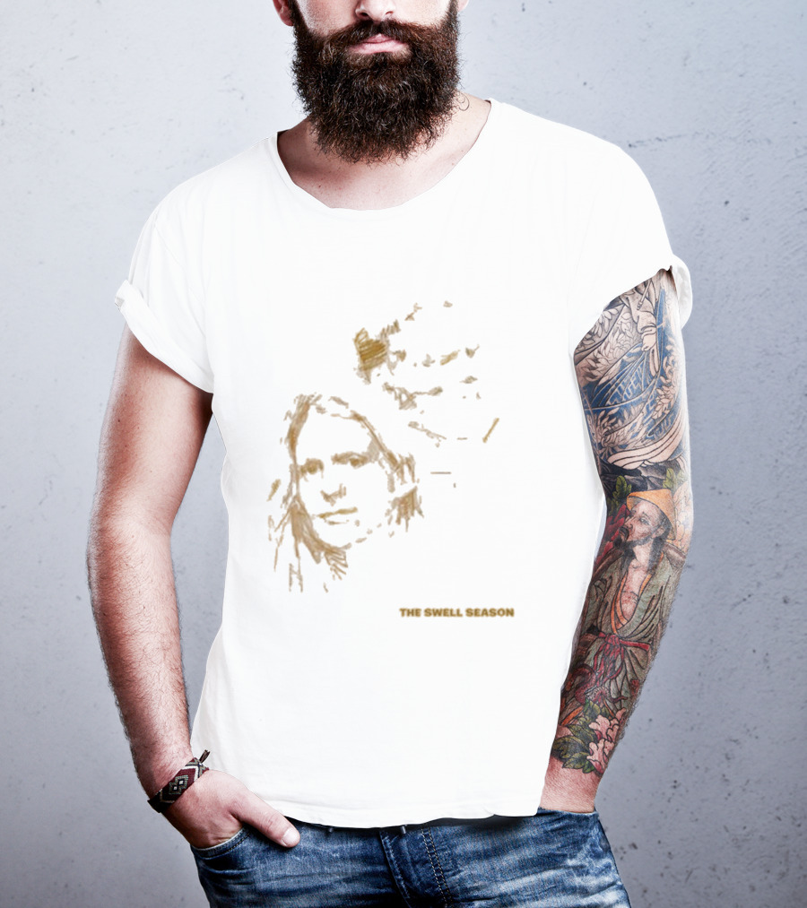 The Swell Season Natural Outline Face Design T-Shirt