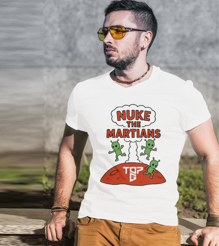 Nuke The Martians Top G Alien Animation T-Shirt