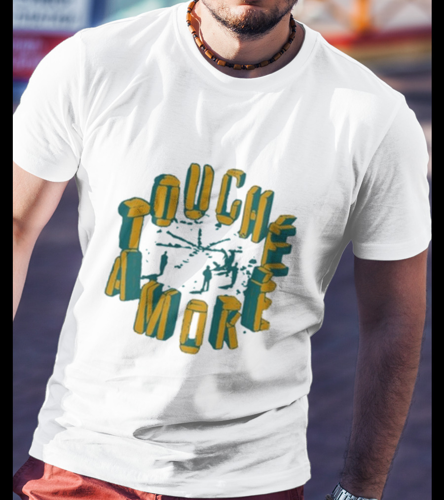 Touche Amore Circular Henge Letters With People And Structure T-Shirt