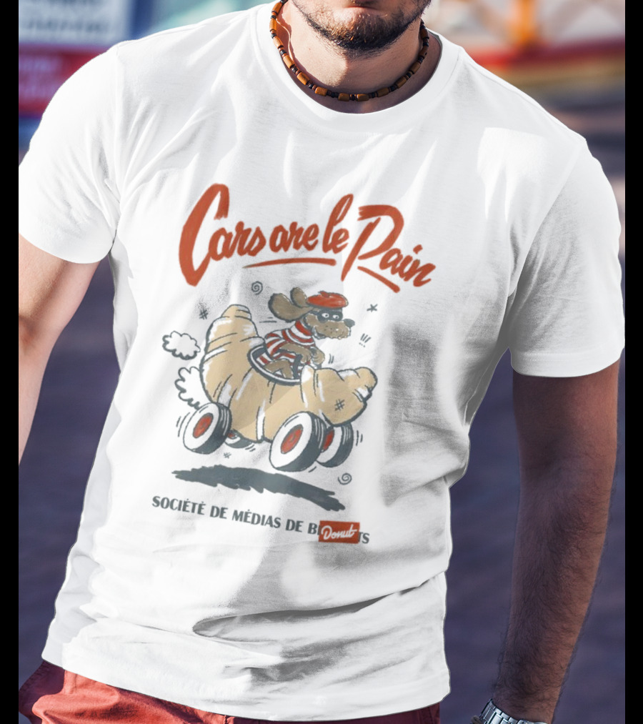Cars Are Le Pain Société De Médias De Croissants T-Shirt