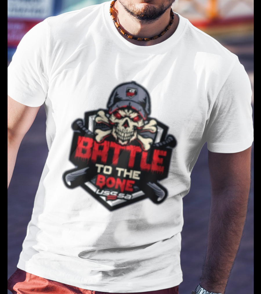 Battle To The Bone USSSA Skull And Crossbones March 21-23 2025 T-Shirt