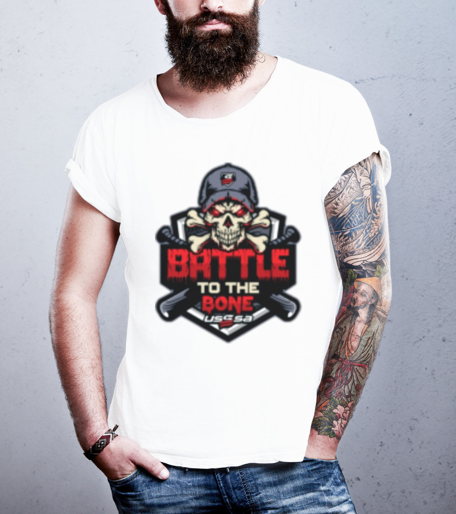Battle To The Bone USSSA Skull And Crossbones March 21-23 2025 T-Shirt
