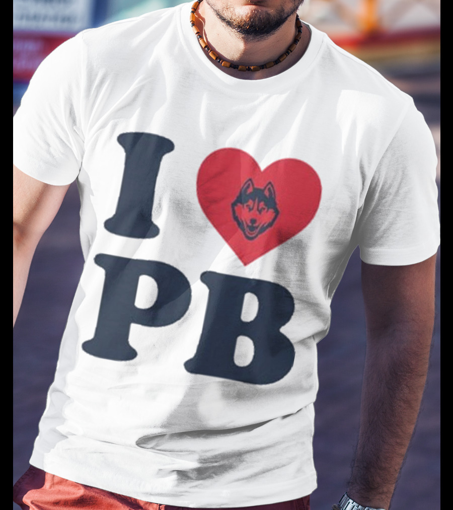 UConn I Heart Huskies Paige Bueckers PB T-Shirt