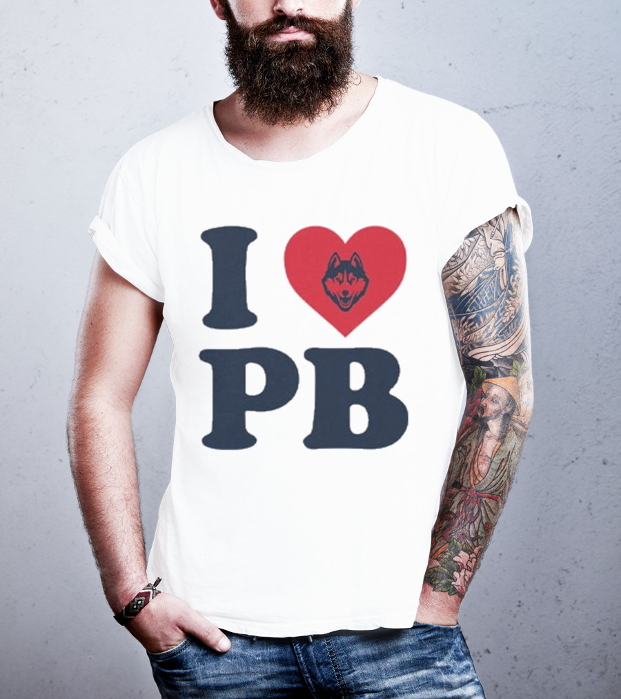 UConn I Heart Huskies Paige Bueckers PB T-Shirt