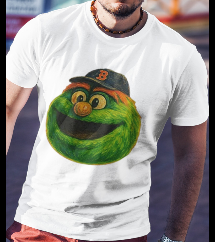 Wally The Green Monster Boston Red Sox Iconic Logo T-Shirt