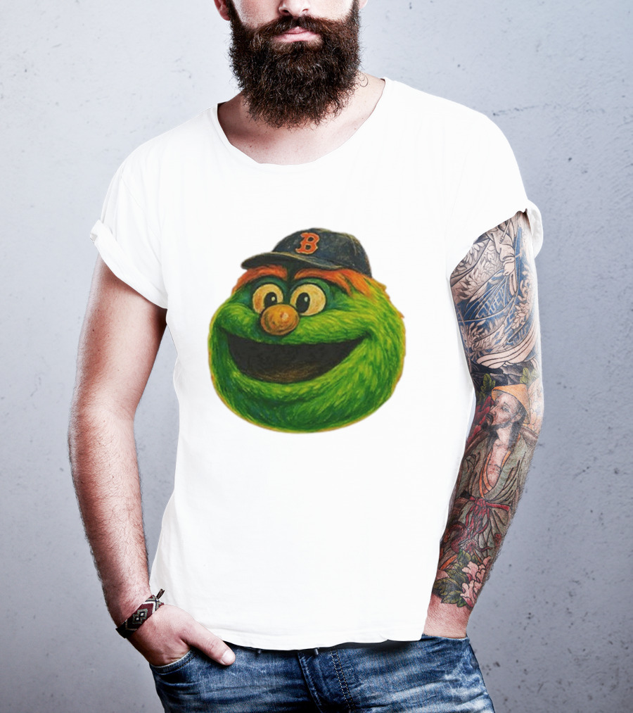 Wally The Green Monster Boston Red Sox Iconic Logo T-Shirt